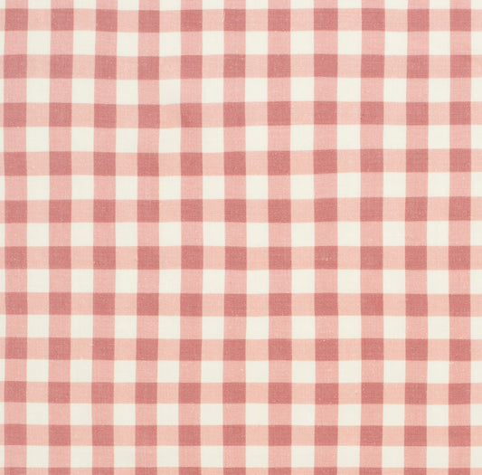 Vintage Check Linen / Raspberry