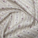 Beauclerc Stripe Narrow Linen / Damson Samples Beauclerc Stripe Narrow Linen / Damson Samples