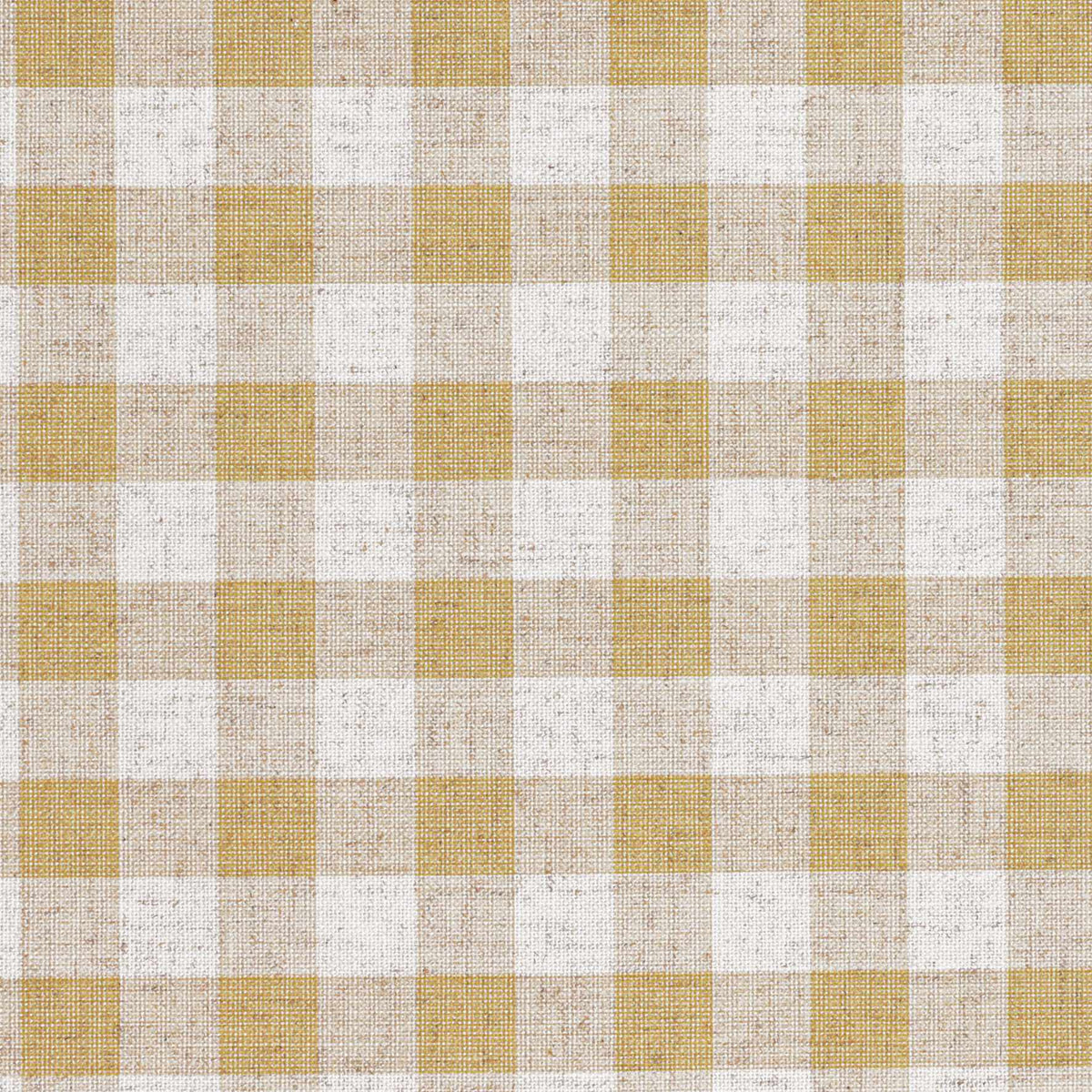 Linen Check Wallcovering / Mustard Samples