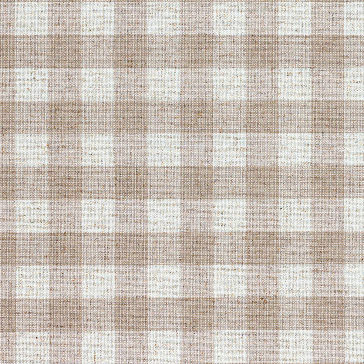 Linen Check Wallcovering / Natural Samples