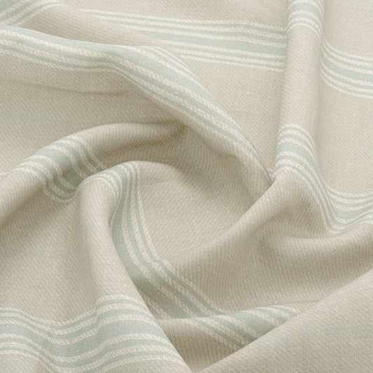 Vallon Stripe Linen / Duck Egg Sample