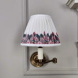 Gathered Linen Candle Shade / Balazuc Marchprint Ivory Gathered Linen Candle Shade / Balazuc Marchprint Ivory