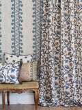 Plume Stripe Wallpaper / Teal Plume Stripe Wallpaper / Teal