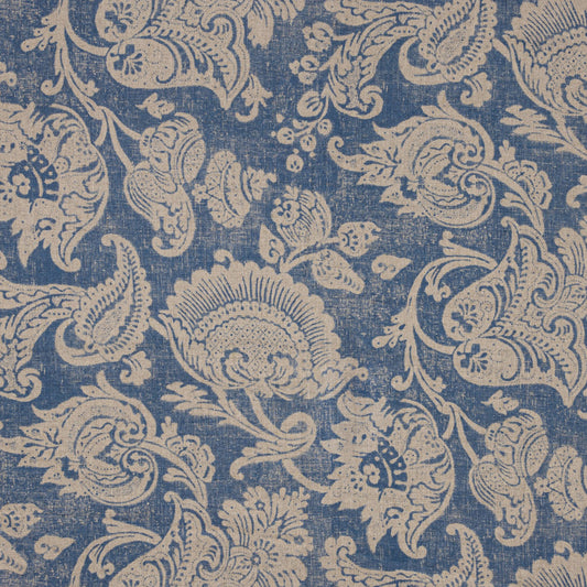 Hattingley Linen / Indigo on Natural Sample