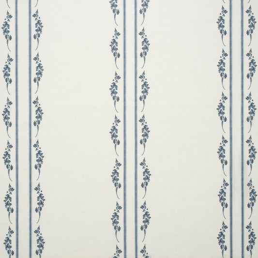 Trifolium Marchprint Linen / Midnight on Ivory