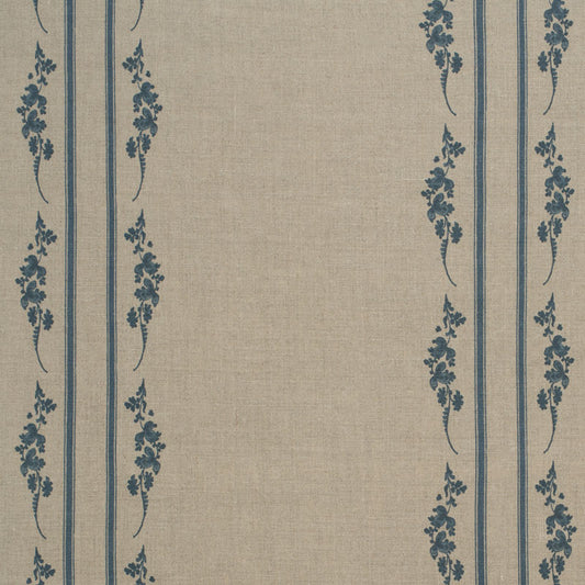 Trifolium Marchprint Linen / Midnight on Natural Samples
