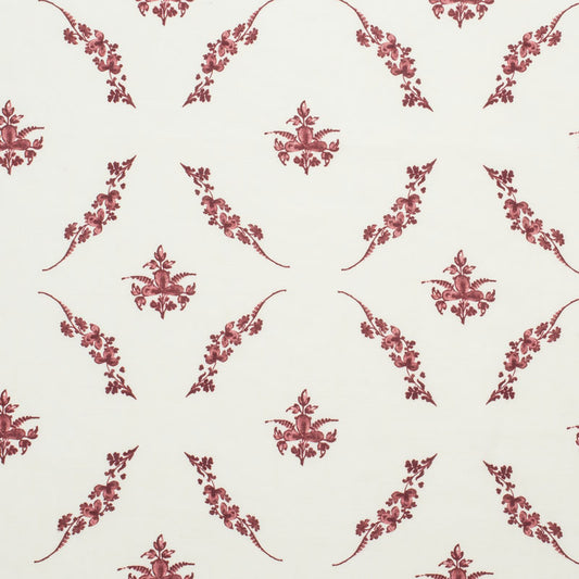 Trifolium Wreath Linen / Raspberry on Ivory Samples