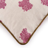 D'Arbres Raspberry Linen Velvet Piped Cushion | 50 x 50cm D'Arbres Raspberry Linen Velvet Piped Cushion | 50 x 50cm