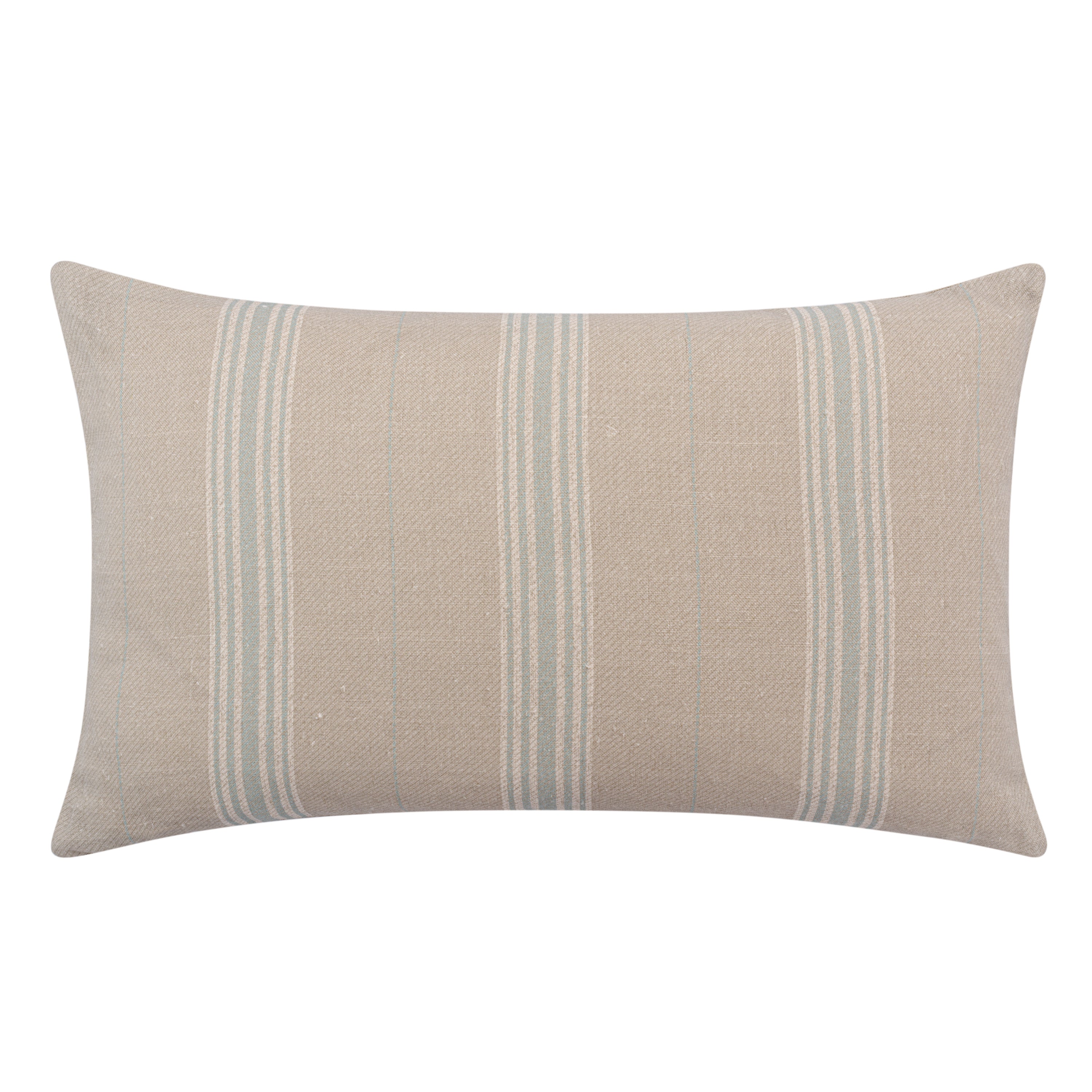 Vallon Stripe Duck Egg Linen Cushion | 55 x 32cm Vallon Stripe Duck Egg Linen Cushion | 55 x 32cm