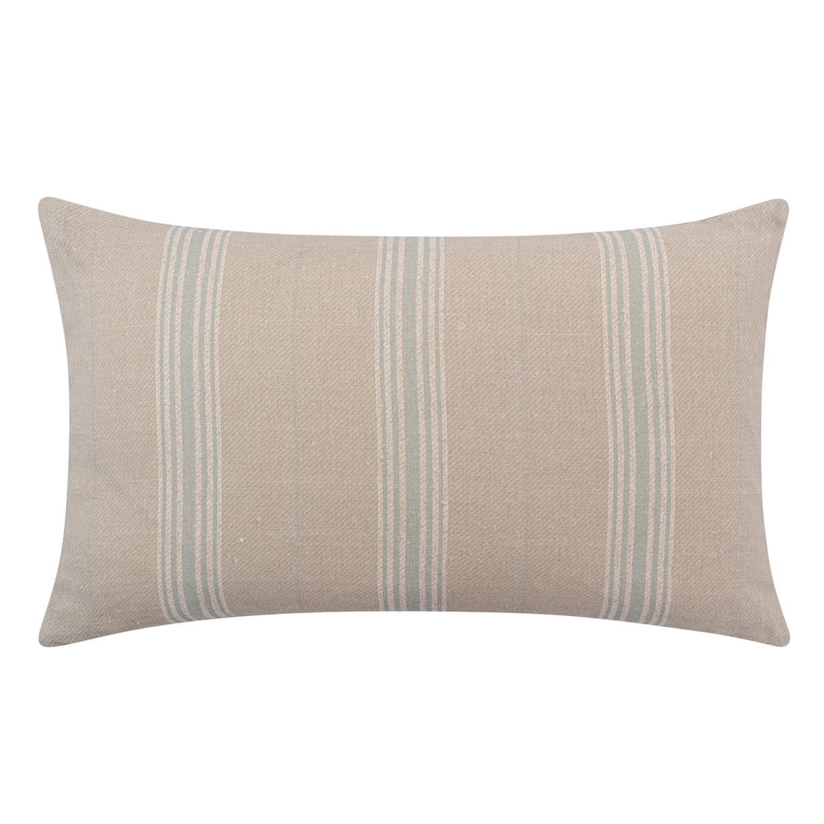 Vallon Stripe Duck Egg Linen Cushion | 55 x 32cm