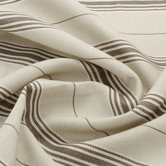 Vallon Stripe Linen / Chocolate