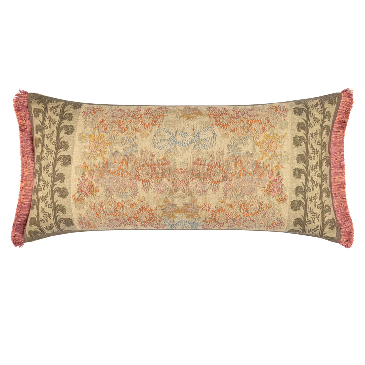 The Wherwell Cushion / Rose Fringeing | 78cm x 38cm