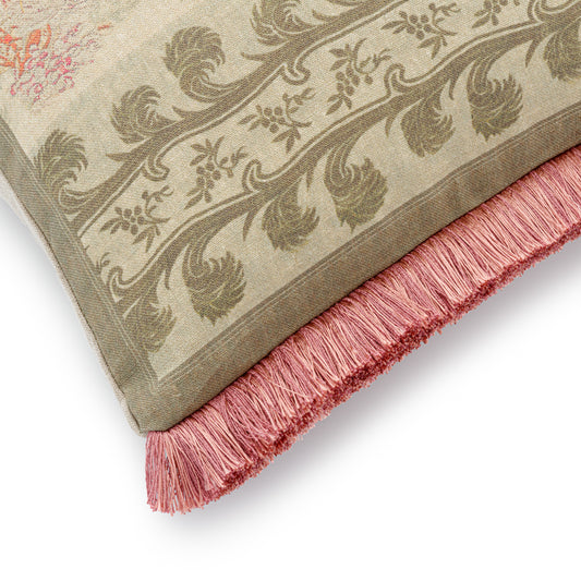 The Wherwell Cushion / Rose Fringeing | 78cm x 38cm