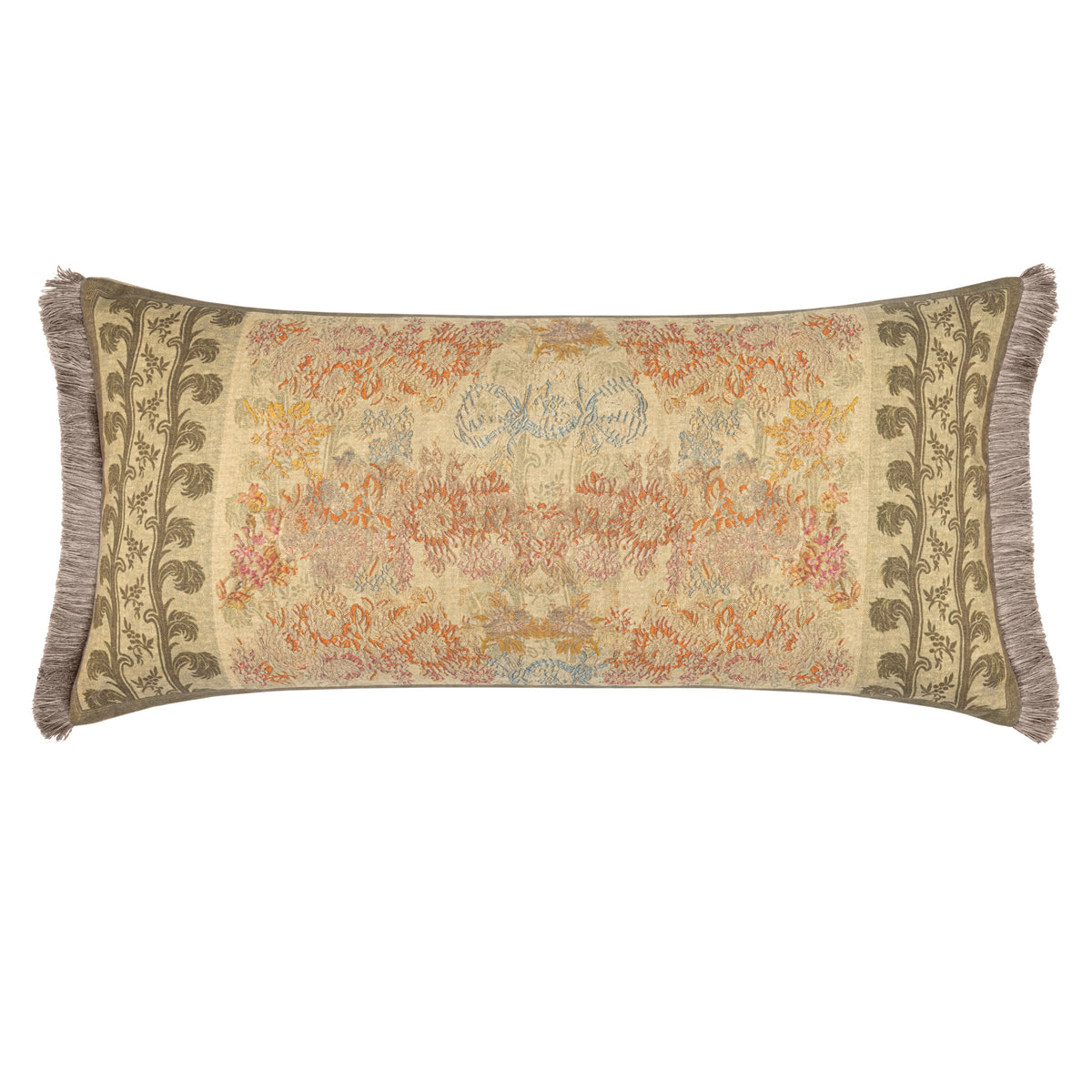The Wherwell Cushion / Taupe Fringeing | 78cm x 38cm