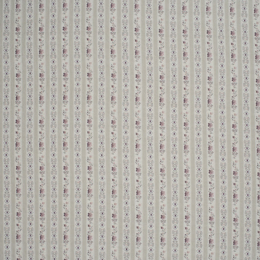 Beauclerc Stripe Narrow Linen / Damson