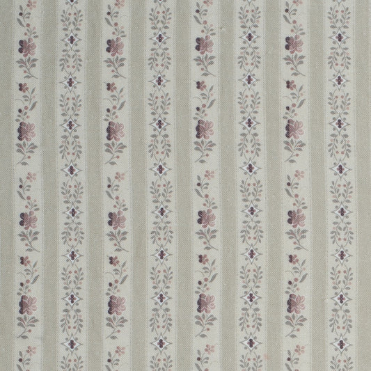 Beauclerc Stripe Wide Linen / Damson Samples