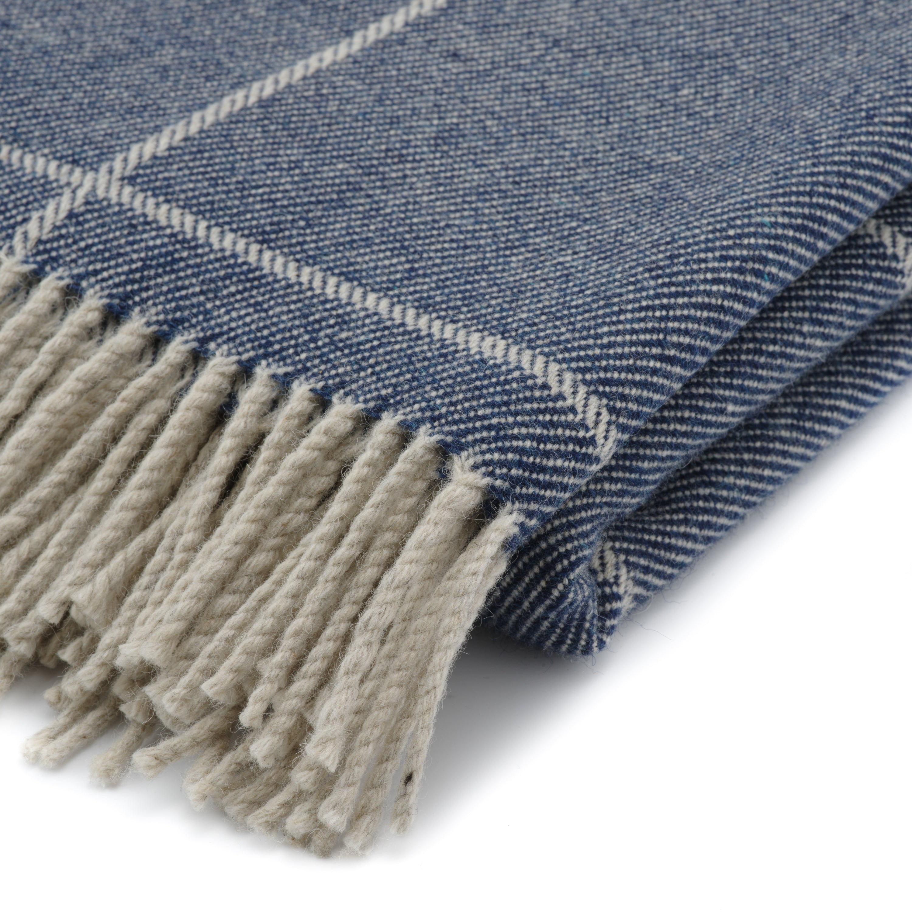 Inchyra Scottish Wool Throw / Indigo Inchyra Scottish Wool Throw / Indigo
