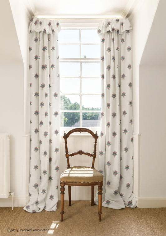 Balazuc Trefoil Linen / Ivory