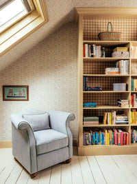 Linen Check Wallcovering / Mustard