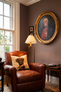 Linen Print Wallpaper / Old Oak