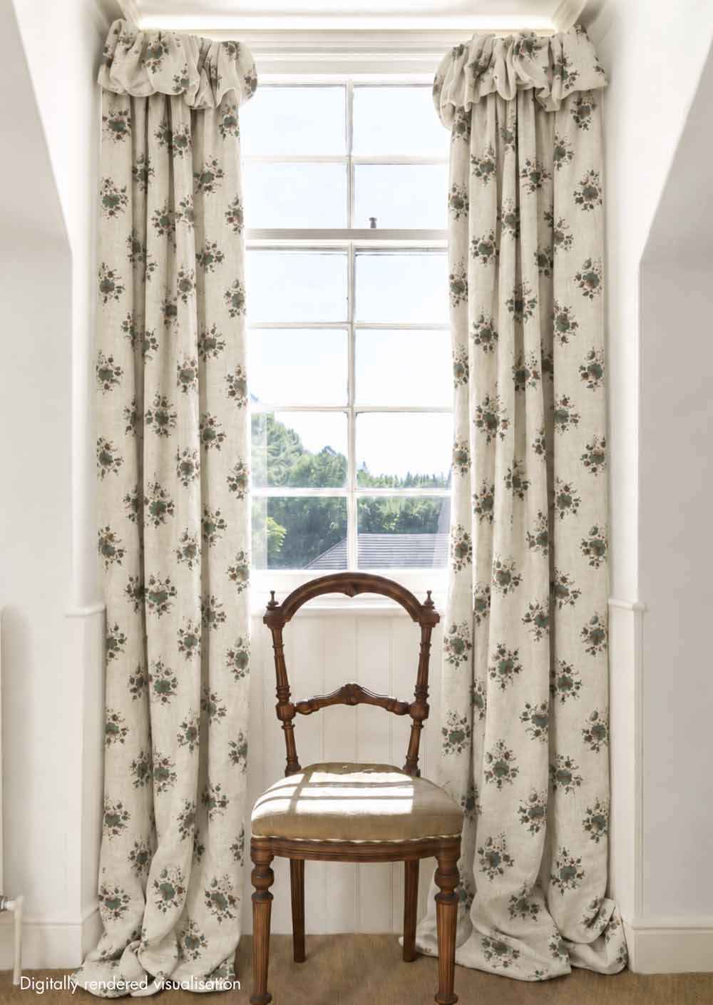 Labeaume Posy Linen / Teal