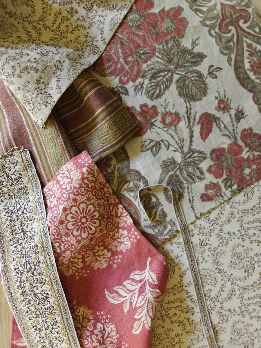 Jaujac Rose Linen / Carmine