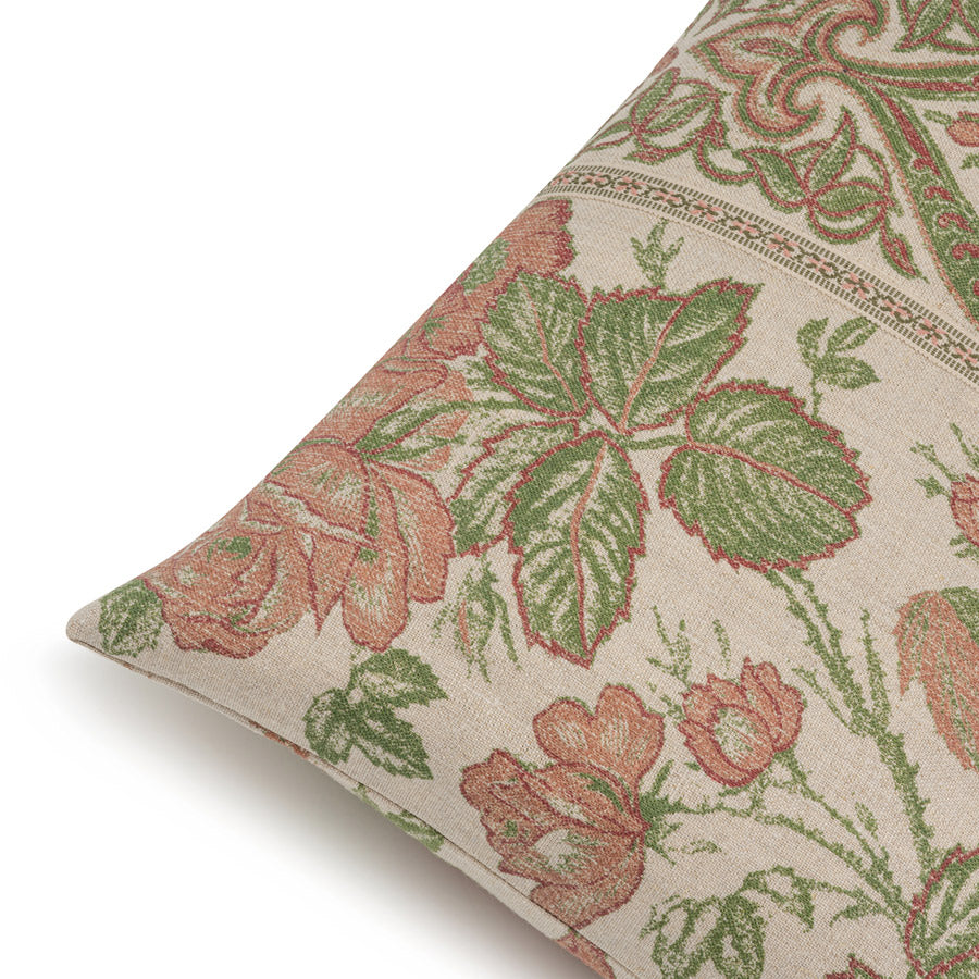 Jaujac Rose Pink Braided Cushion