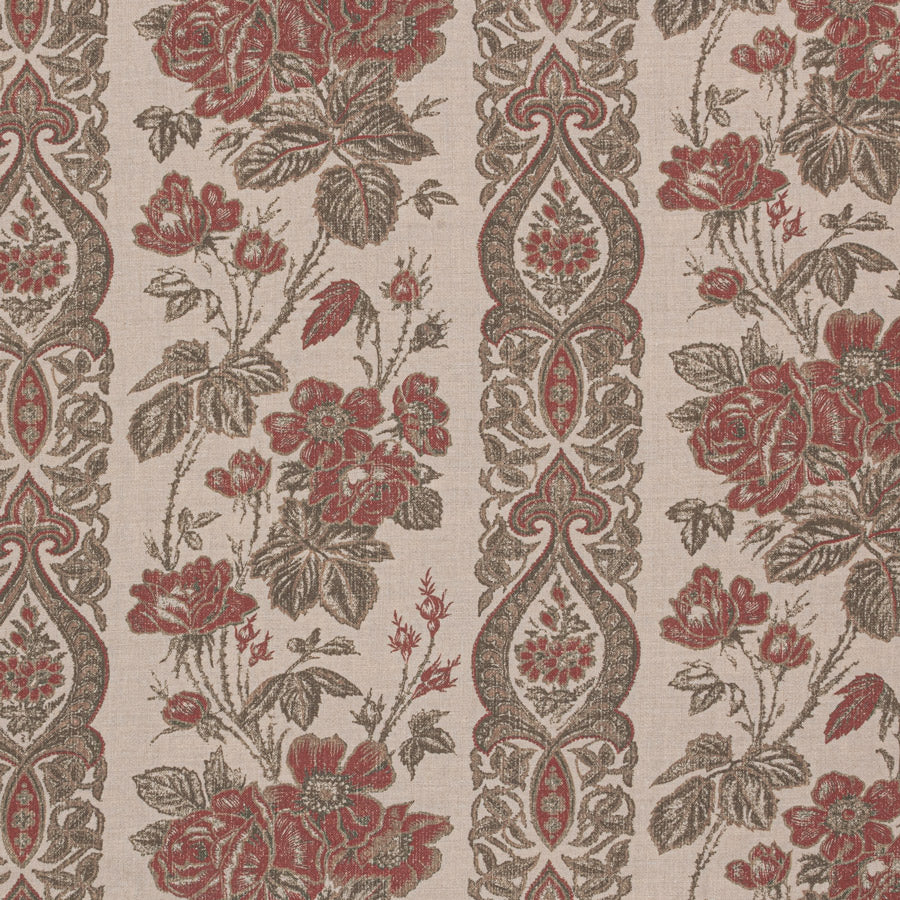 Jaujac Rose Linen / Carmine Samples