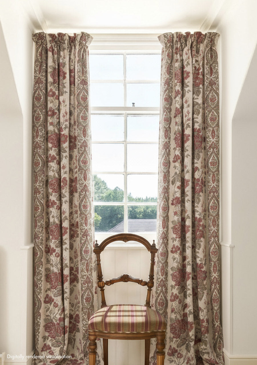 Jaujac Rose Linen / Carmine