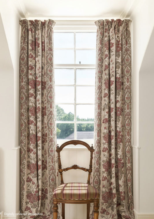 Jaujac Rose Linen / Carmine