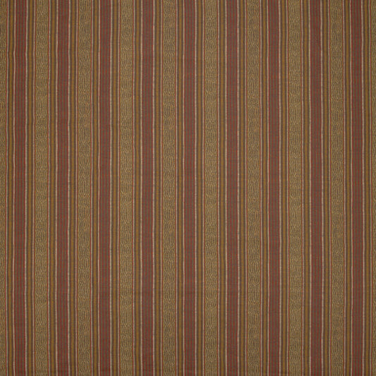 Jaujac Stripe Linen / Carmine-Ochre
