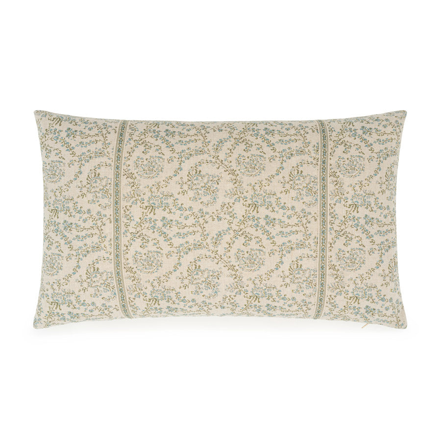 Jaujac Virelle Spring Blue Braided Cushion | 55 x 32cm
