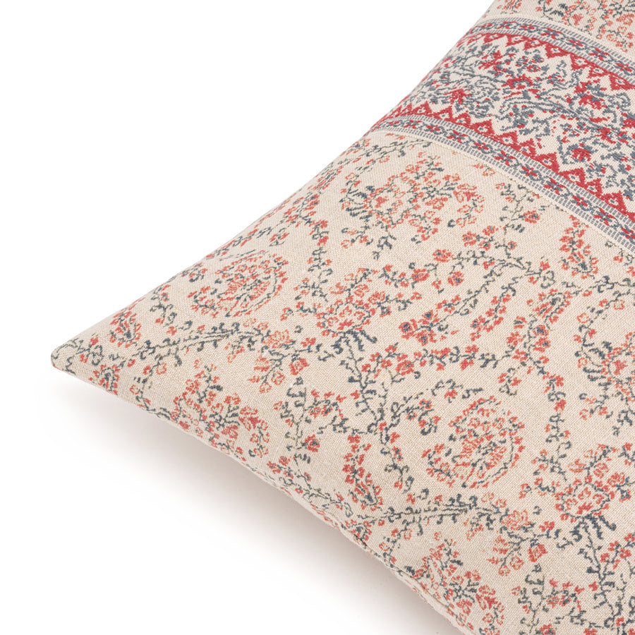 Jaujac Virelle Carmine Blue Braided Cushion