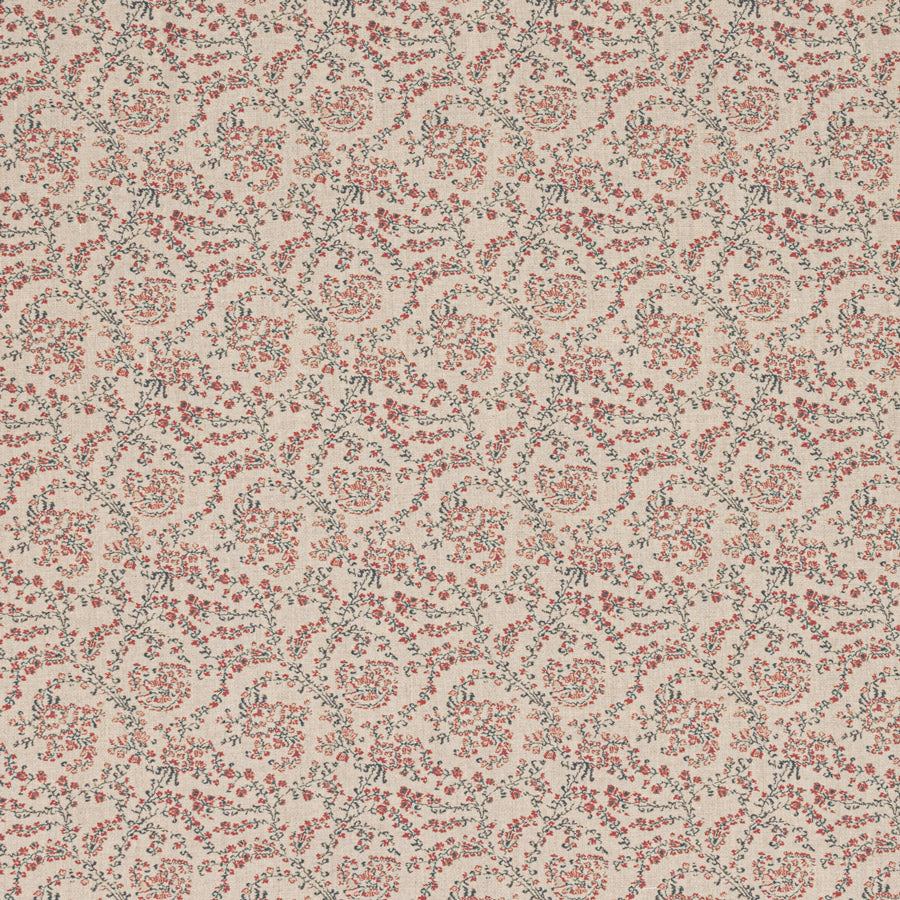 Jaujac Virelle Linen / Carmine Blue Samples
