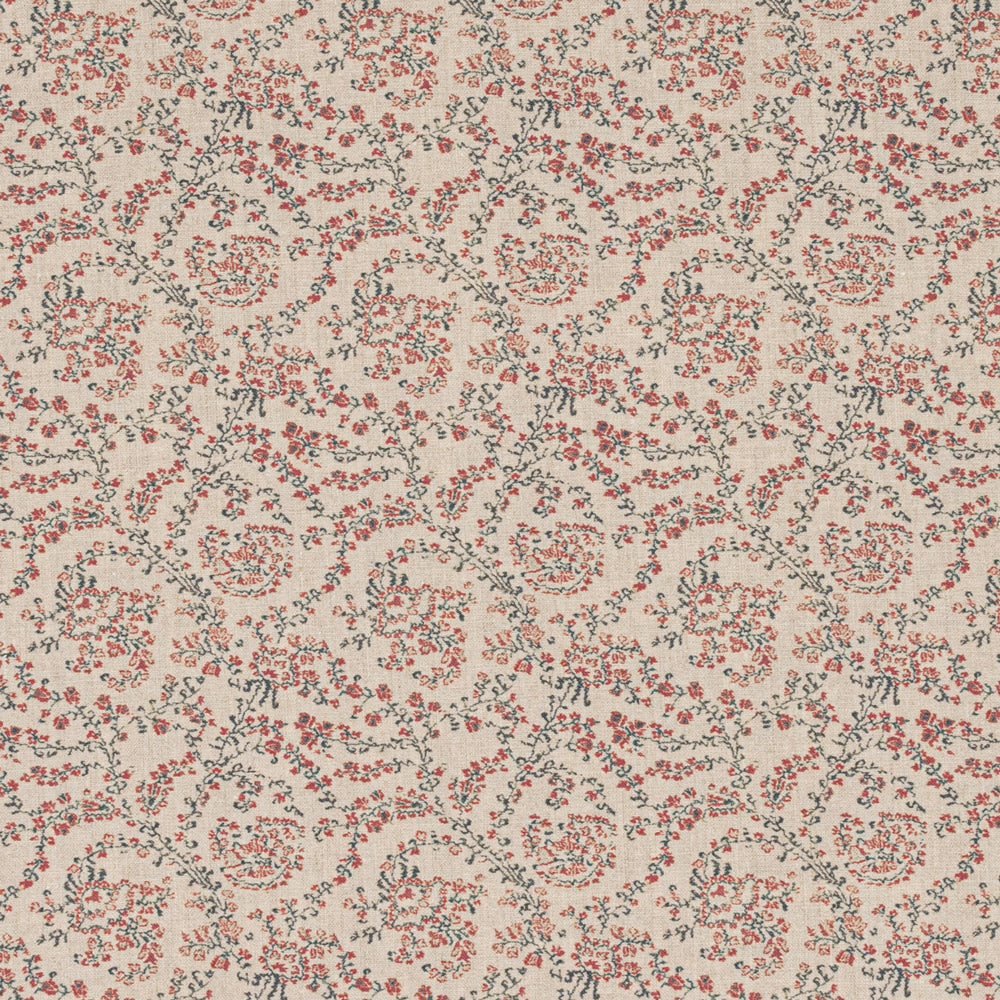 Jaujac Virelle Linen / Carmine Blue Samples