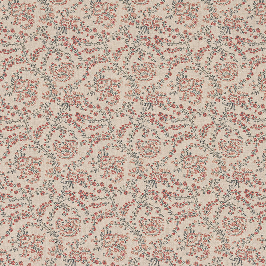 Jaujac Virelle Linen / Carmine Blue Samples