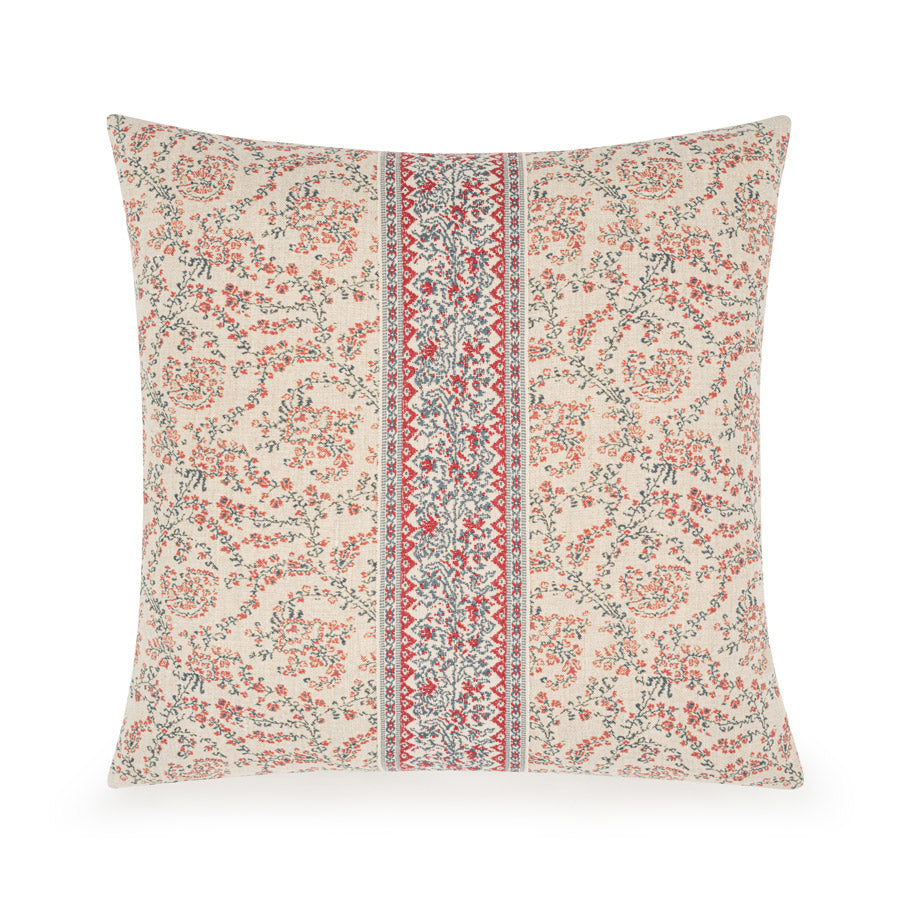 Jaujac Virelle Carmine Blue Braided Cushion  | 45 x 45cm