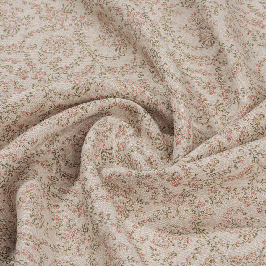 Jaujac Virelle Linen / Rose Pink Samples