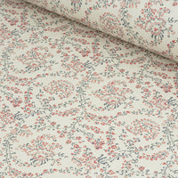Jaujac Virelle Wallpaper / Carmine Blue Samples