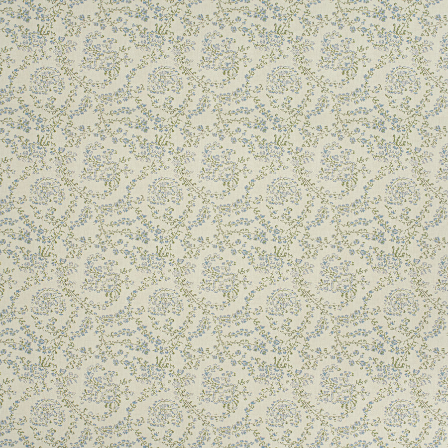 Jaujac Virelle Wallpaper / Spring Blue Samples
