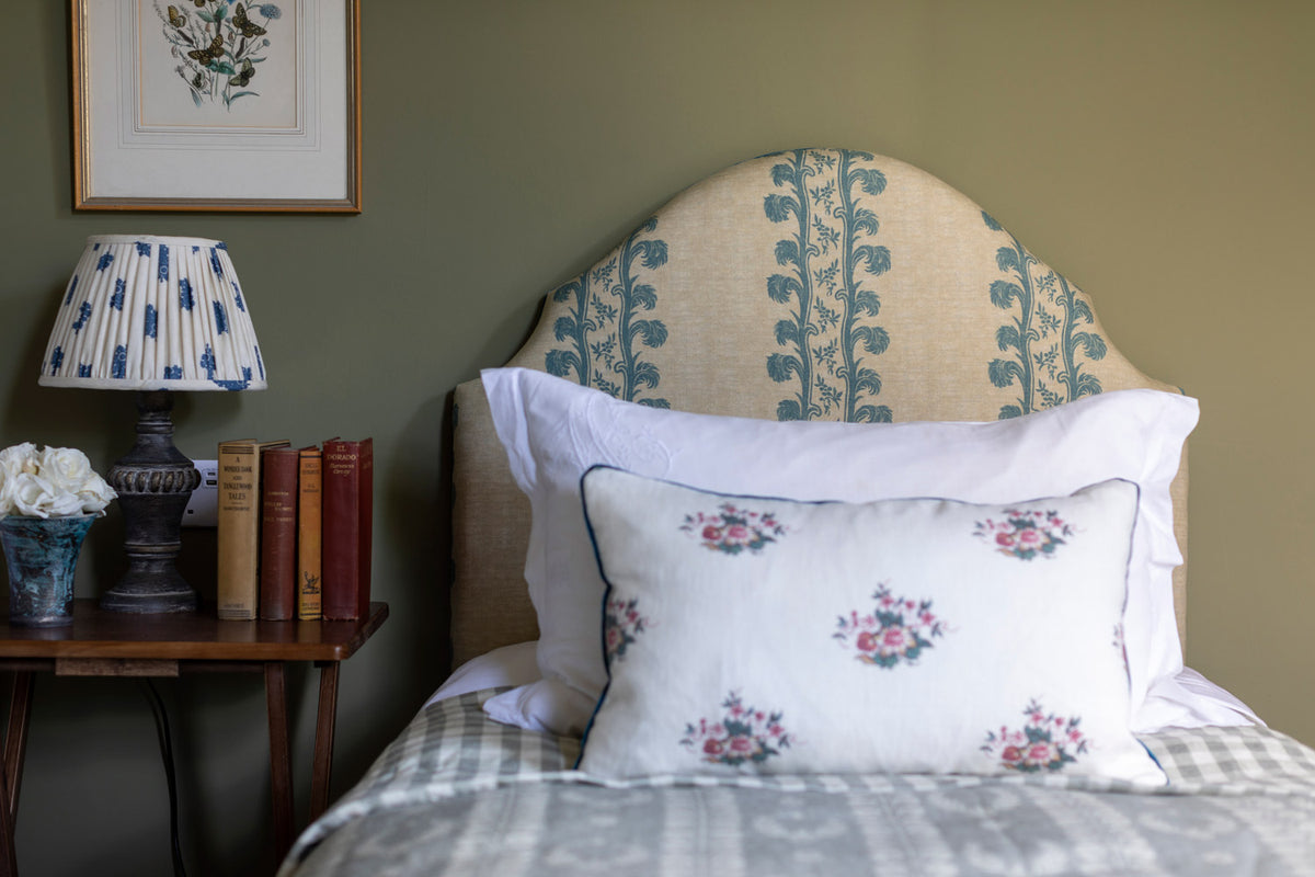 Plume Stripe Linen / Teal