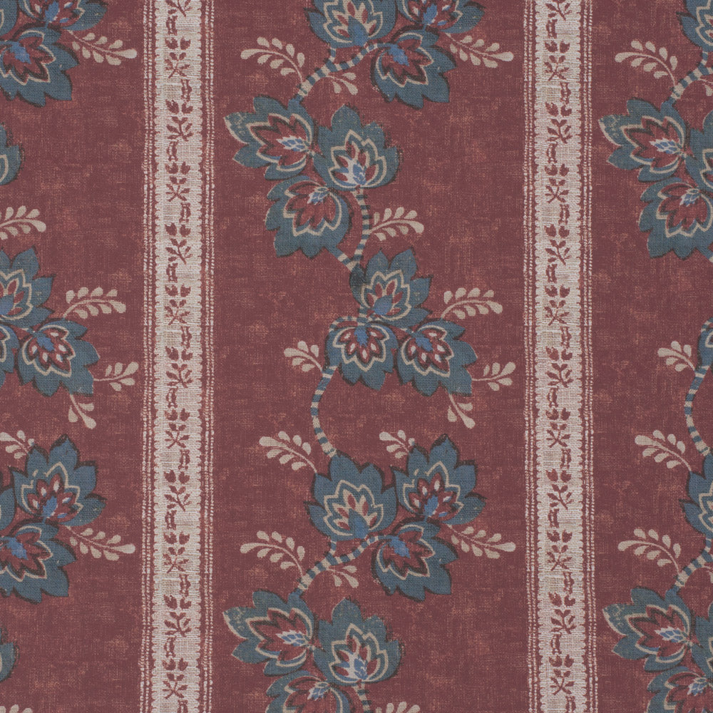 Somborne Stripe Wallpaper / Merlot Samples