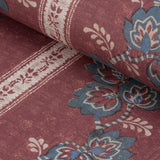 Somborne Stripe Wallpaper / Merlot Samples