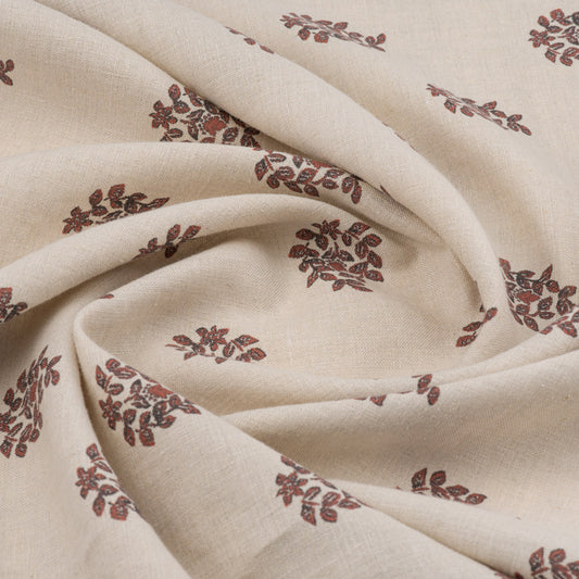 Somborne Wreath Linen / Merlot