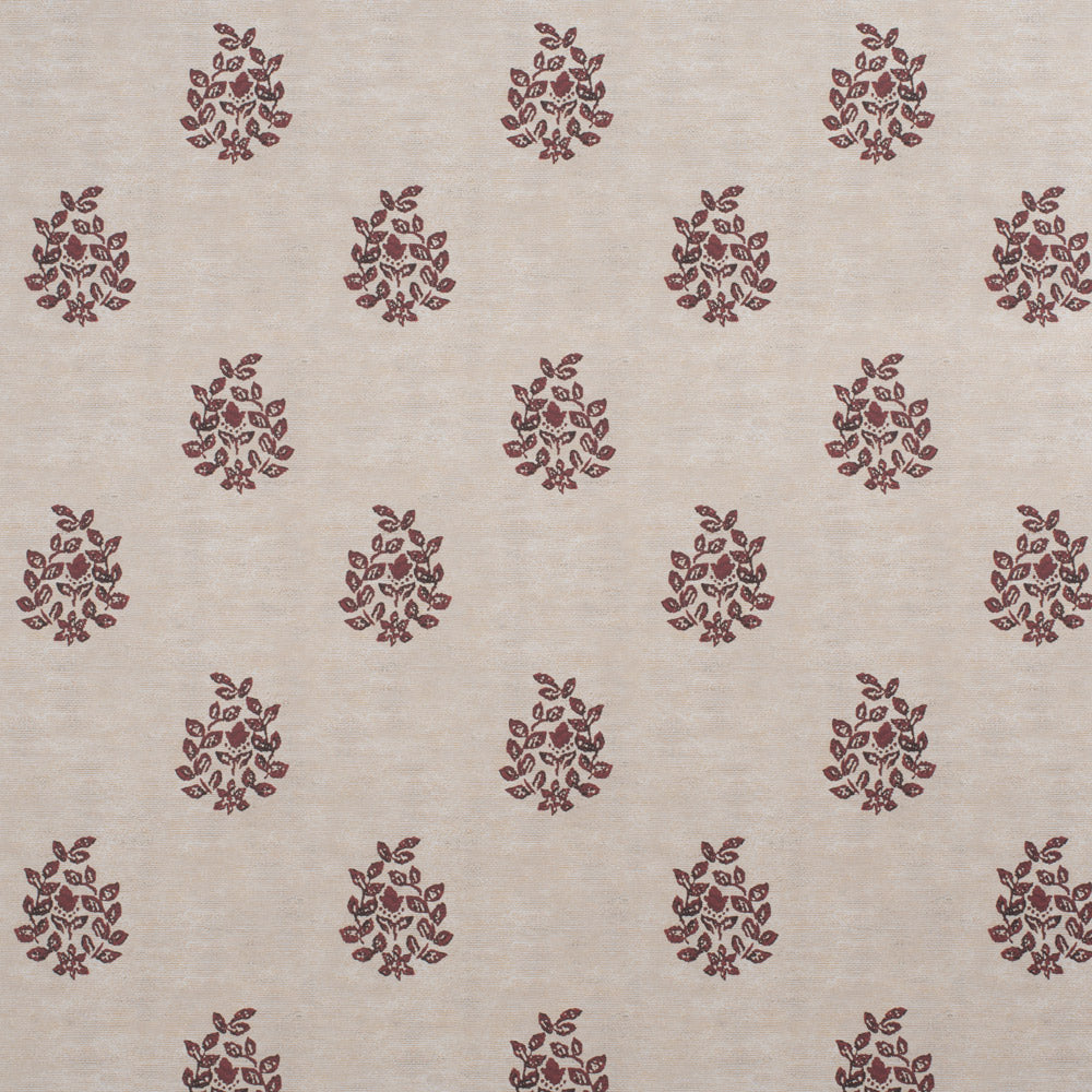 Somborne Wreath Wallpaper / Merlot