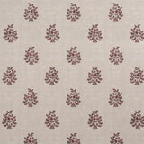 Somborne Wreath Wallpaper / Merlot Samples