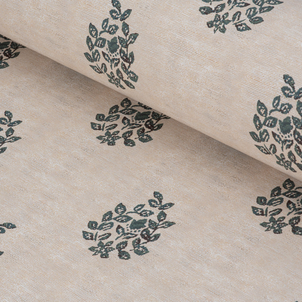 Somborne Wreath Wallpaper / Teal Samples