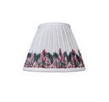 Gathered Linen Candle Shade / Balazuc Marchprint Ivory