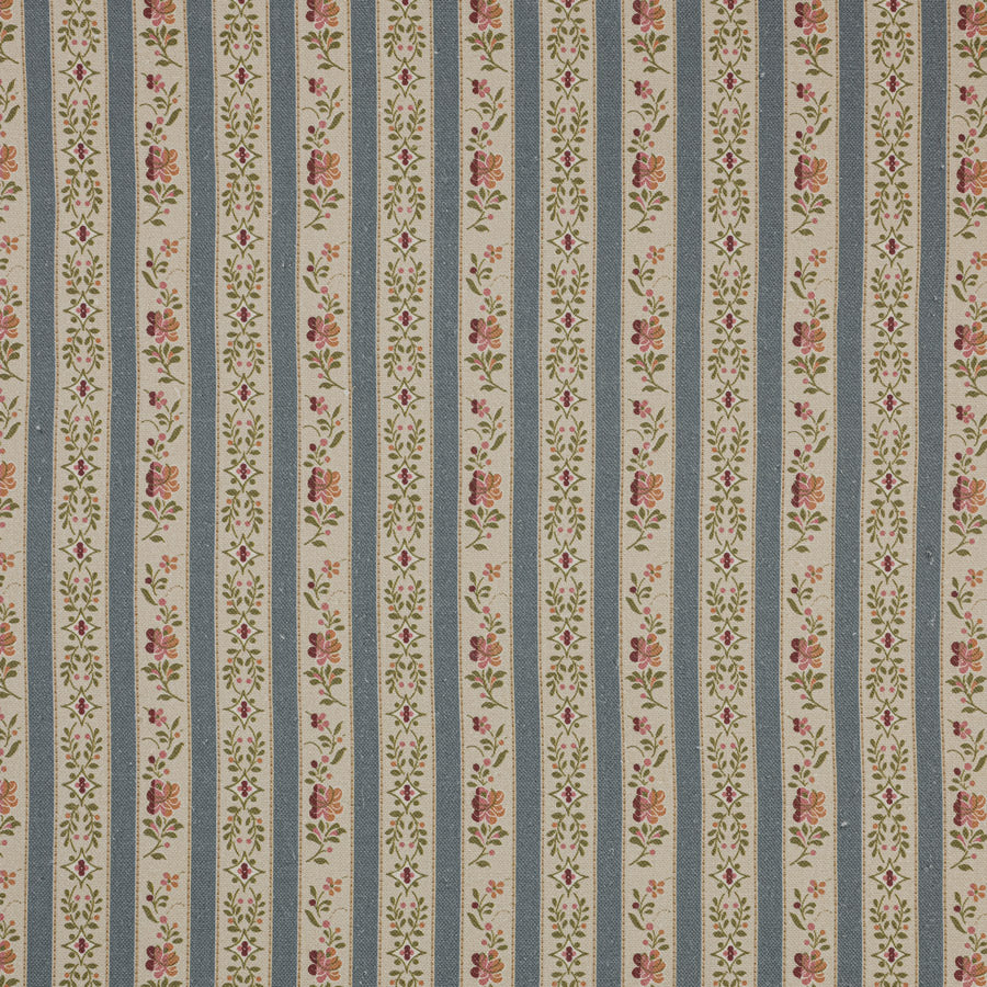 Beauclerc Stripe Narrow Linen / Wedgewood