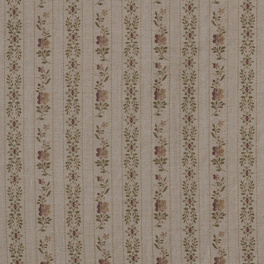 Beauclerc Stripe Wide Linen / Natural Rose Samples